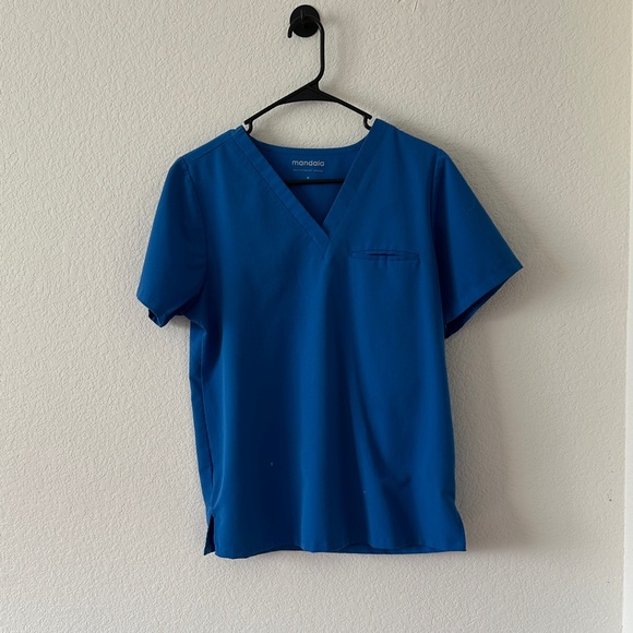 Royal blue Mandala Jogger Scrubs - Picture 2 of 9